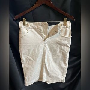 White women’s jean skirt